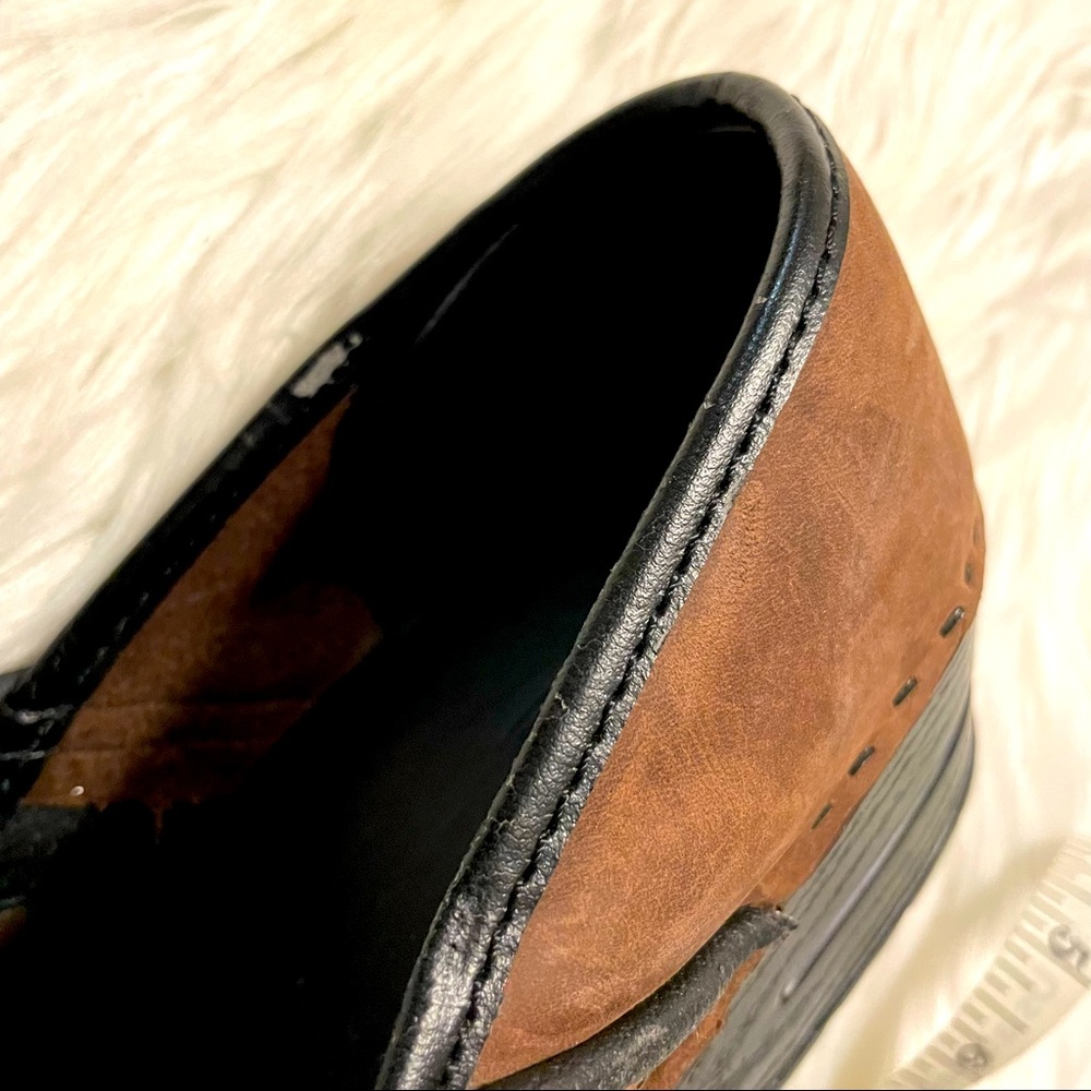 Bjorndals Unisex Brown/Black Leather Top Slip On Clogs Size 10 New with defect. - Picture 11 of 15